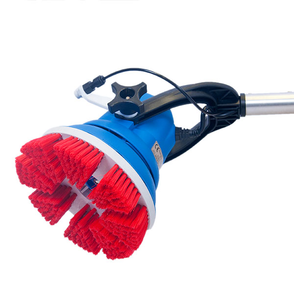MotorScrubber - jednokotoučový mycí stroj - víceúčelový bateriový kartáč (lehký, vodotěsný, teleskopický)