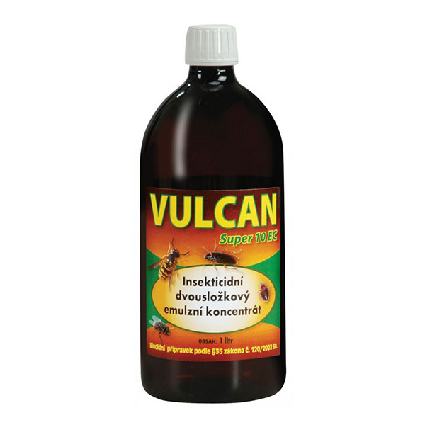 Vulcan SUPER 10 EC (pyretroidní emulzní koncentrát) na likvidaci hmyzu